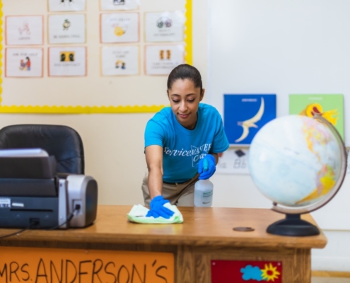 school cleaned by SM South West London