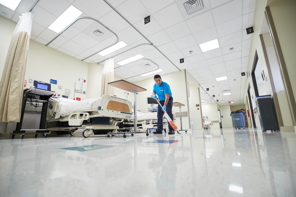 Lambeth hospital commercial cleaning work by SM South West London