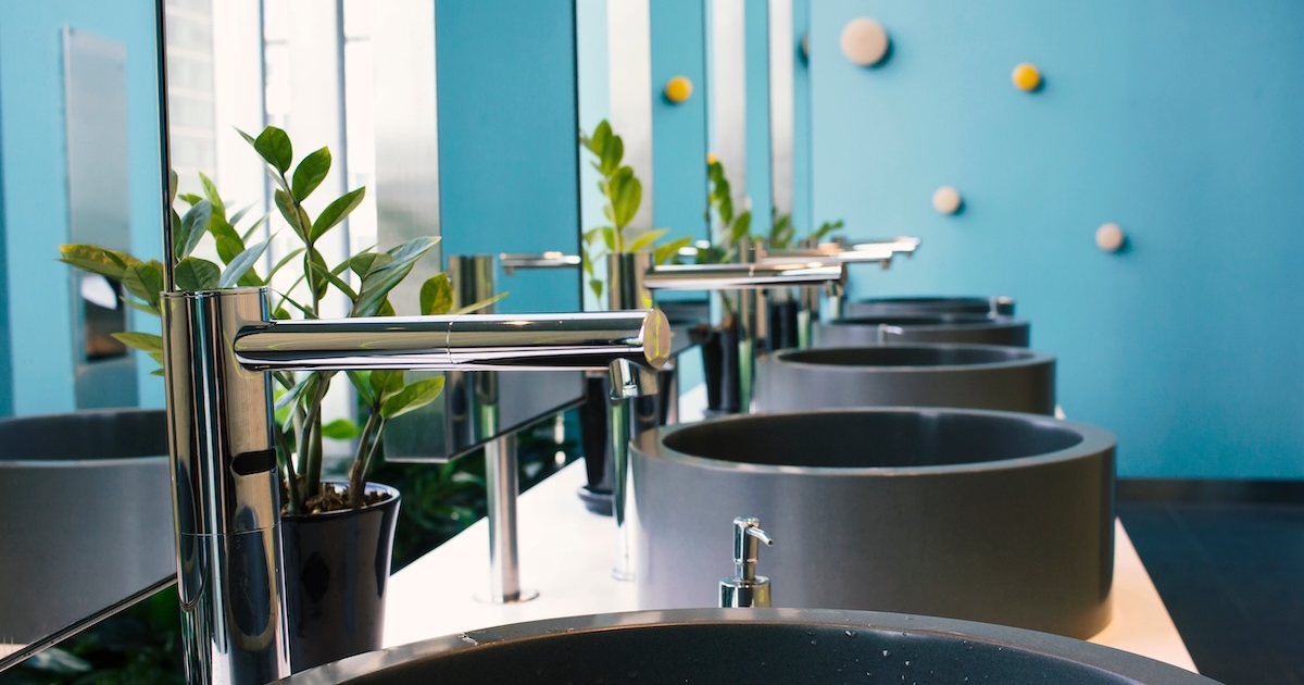 bathroom cleaned for a restaurant in South West London